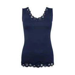 Antigel Simply Perfect VNeck Lace Trim Tank Top