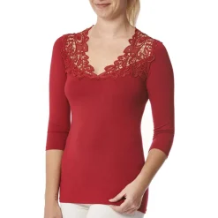 Arianne Teri 3/4 Slv Top