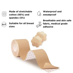 BeConfident Breast Lift Tape + 3 Nipple Covers