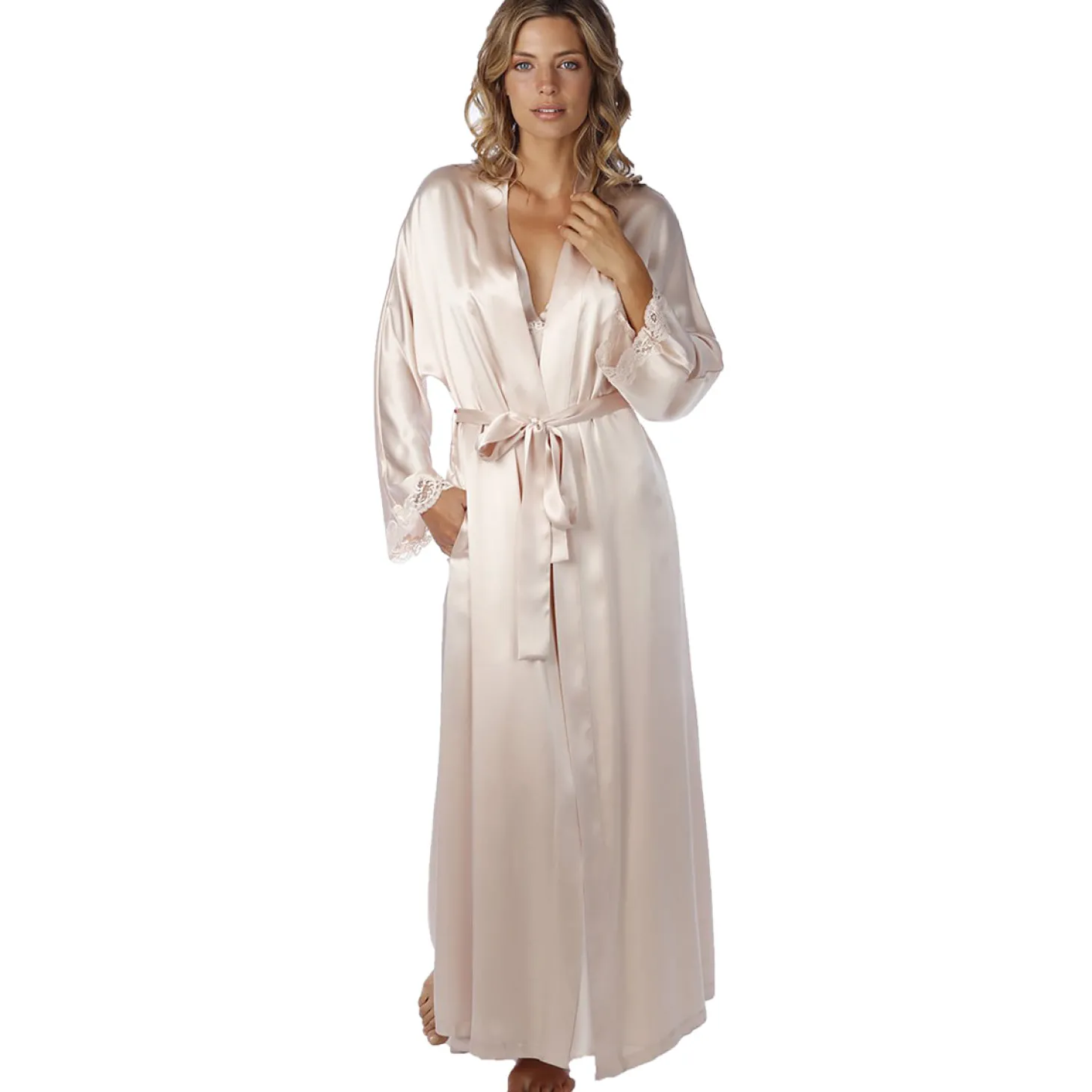 Christine Silk Bijoux Long Robe