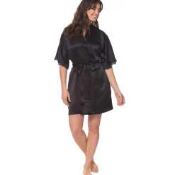 Christine Silk Boudoir Short Robe