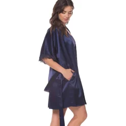 Christine Silk Boudoir Short Robe