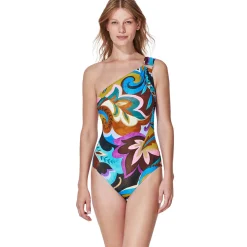 Gottex One Shoulder Swimsuit