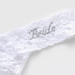 Hanky Panky "Bride" Crystals Original Rise Thong