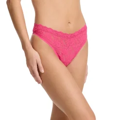 Hanky Panky Lace High Cut V-Front Thong
