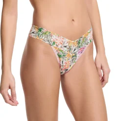 Hanky Panky Printed Lace Original Rise Thong