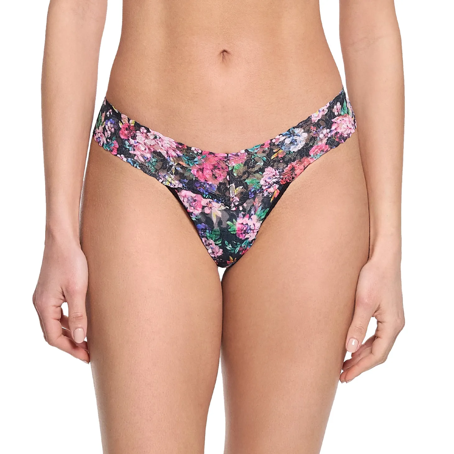 Hanky Panky Printed Lace Low Rise Thong