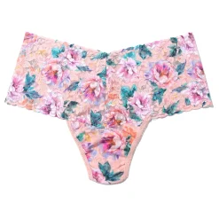 Hanky Panky Printed Lace Retro Rise Thong