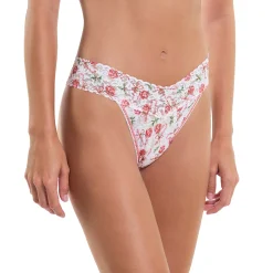Hanky Panky Printed Lace Original Rise Thong