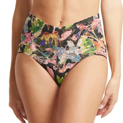 Hanky Panky Printed Lace V-Kini Retro Briefs
