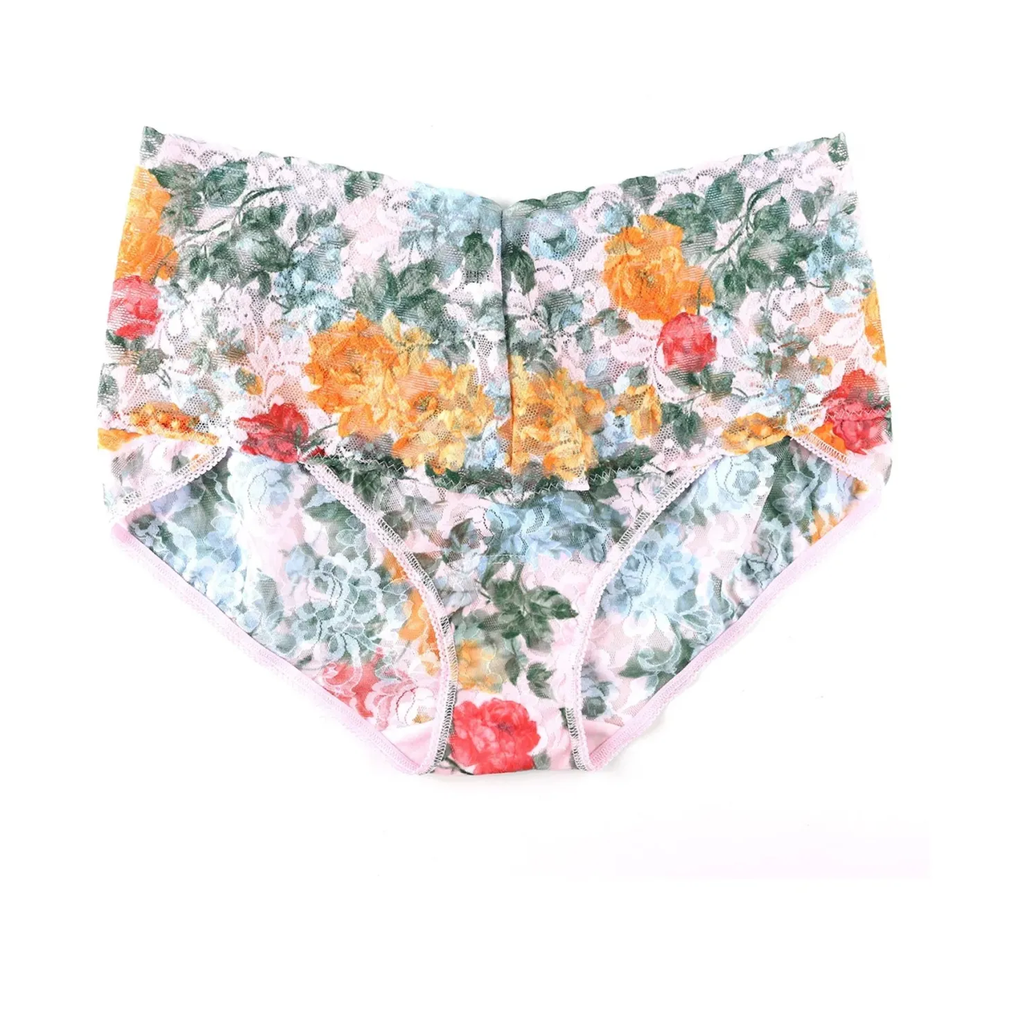 Hanky Panky Printed Lace V-Kini Retro Briefs