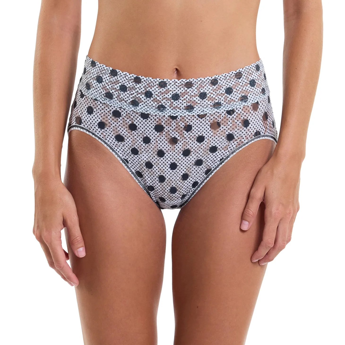 Hanky Panky Printed Lace French Full Brief