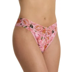 Hanky Panky Printed Lace Original Rise Thong