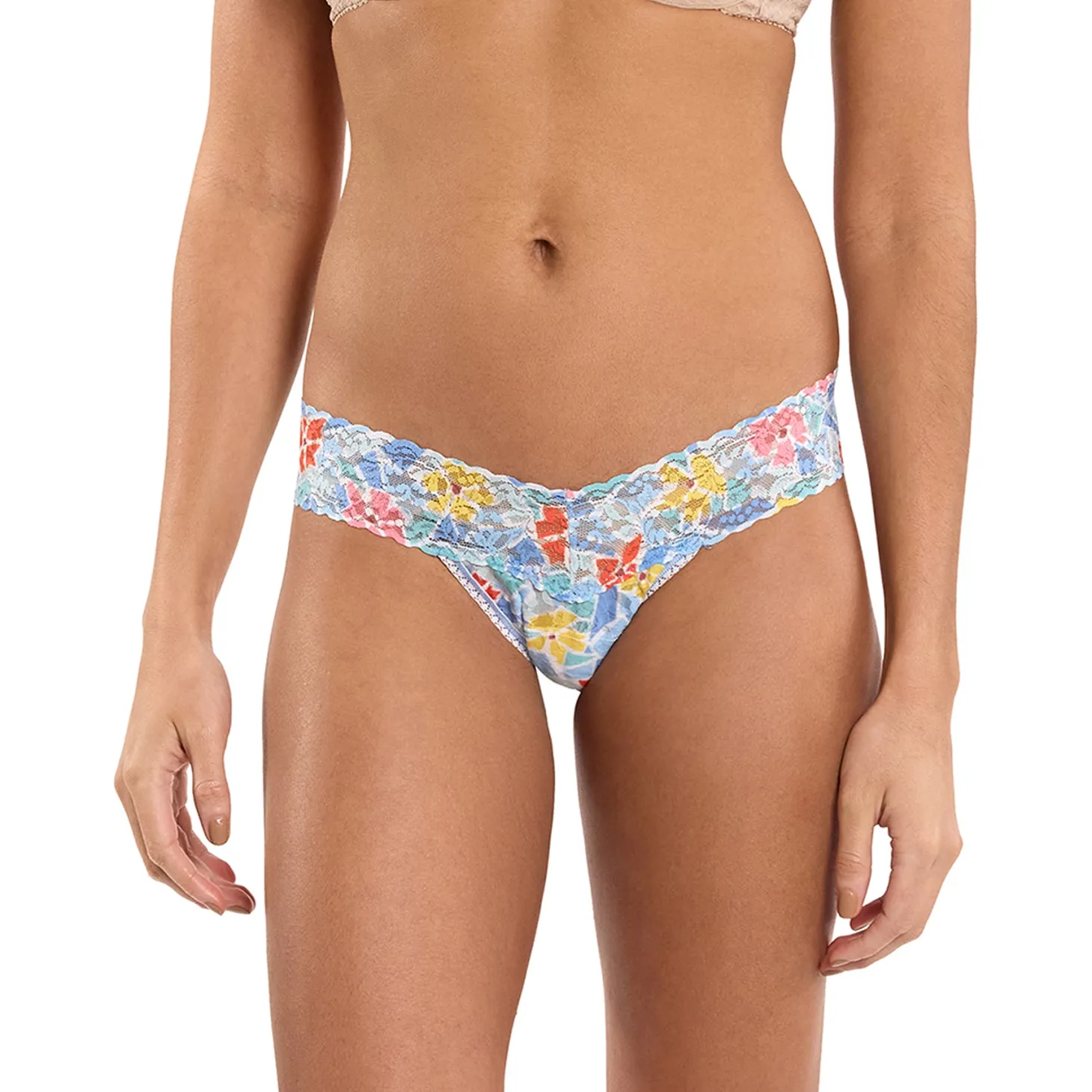 Hanky Panky Printed Lace Low Rise Thong