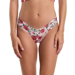 Hanky Panky Printed Lace Low Rise Thong