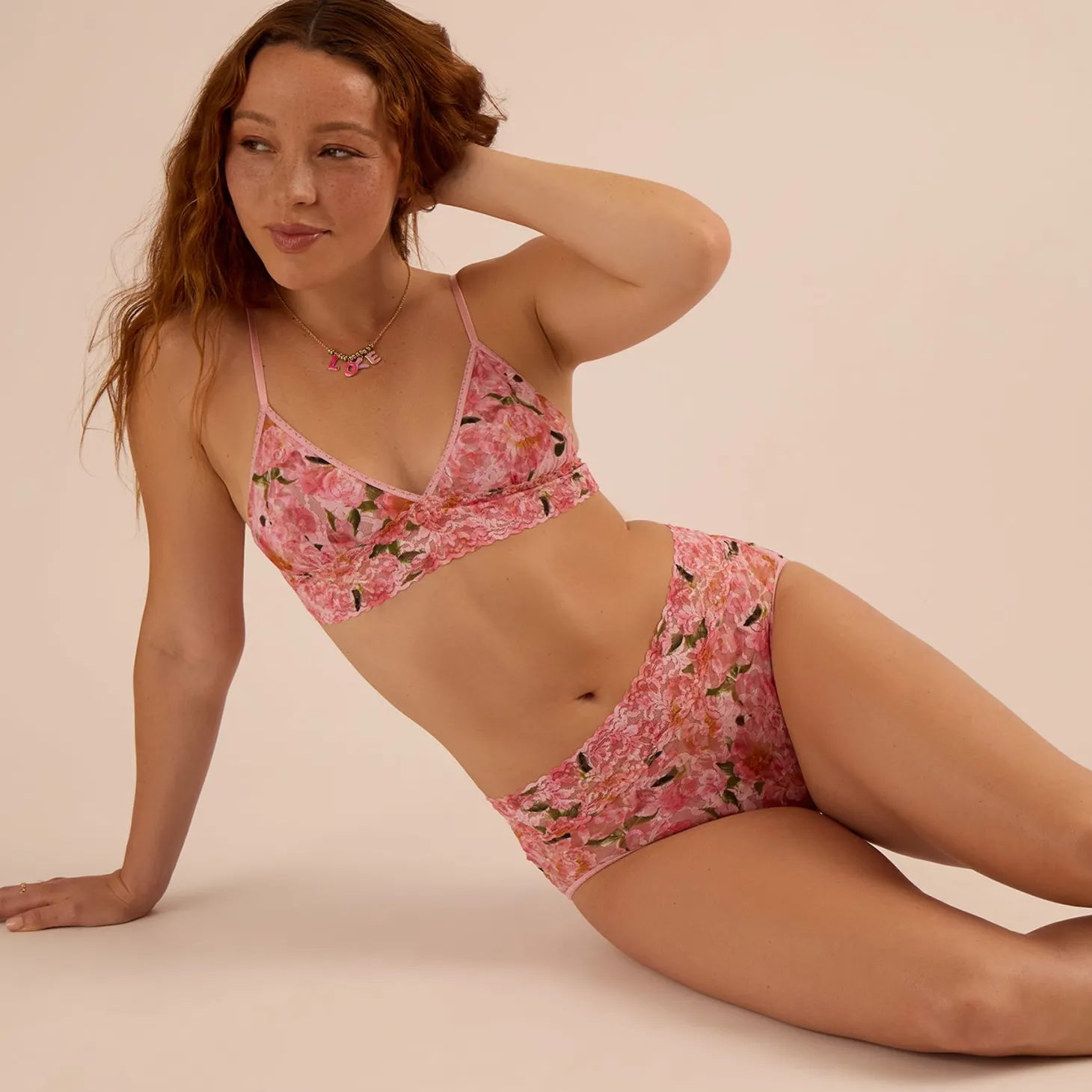 Hanky Panky Printed Lace French Full Brief