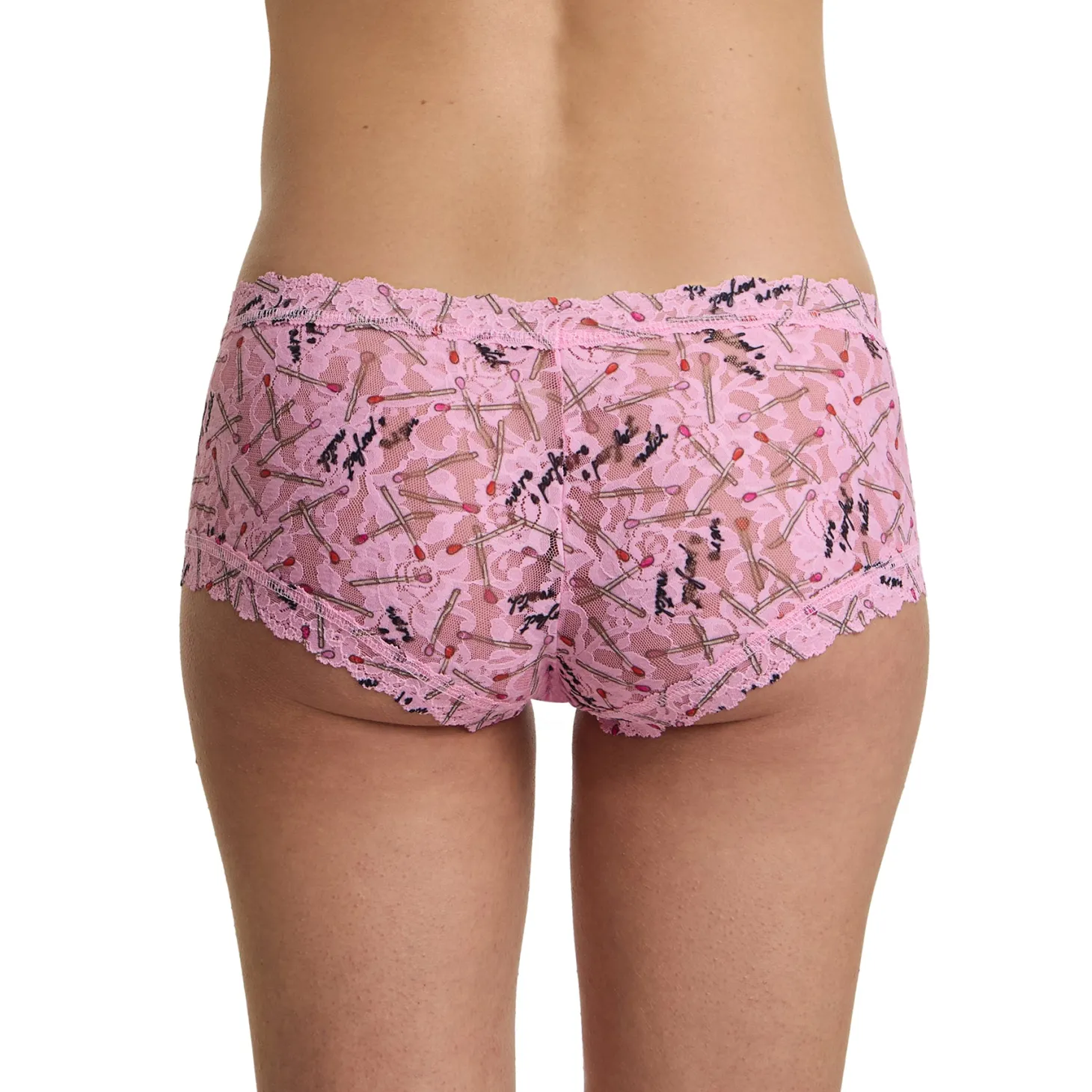 Hanky Panky Printed Lace Boyshort