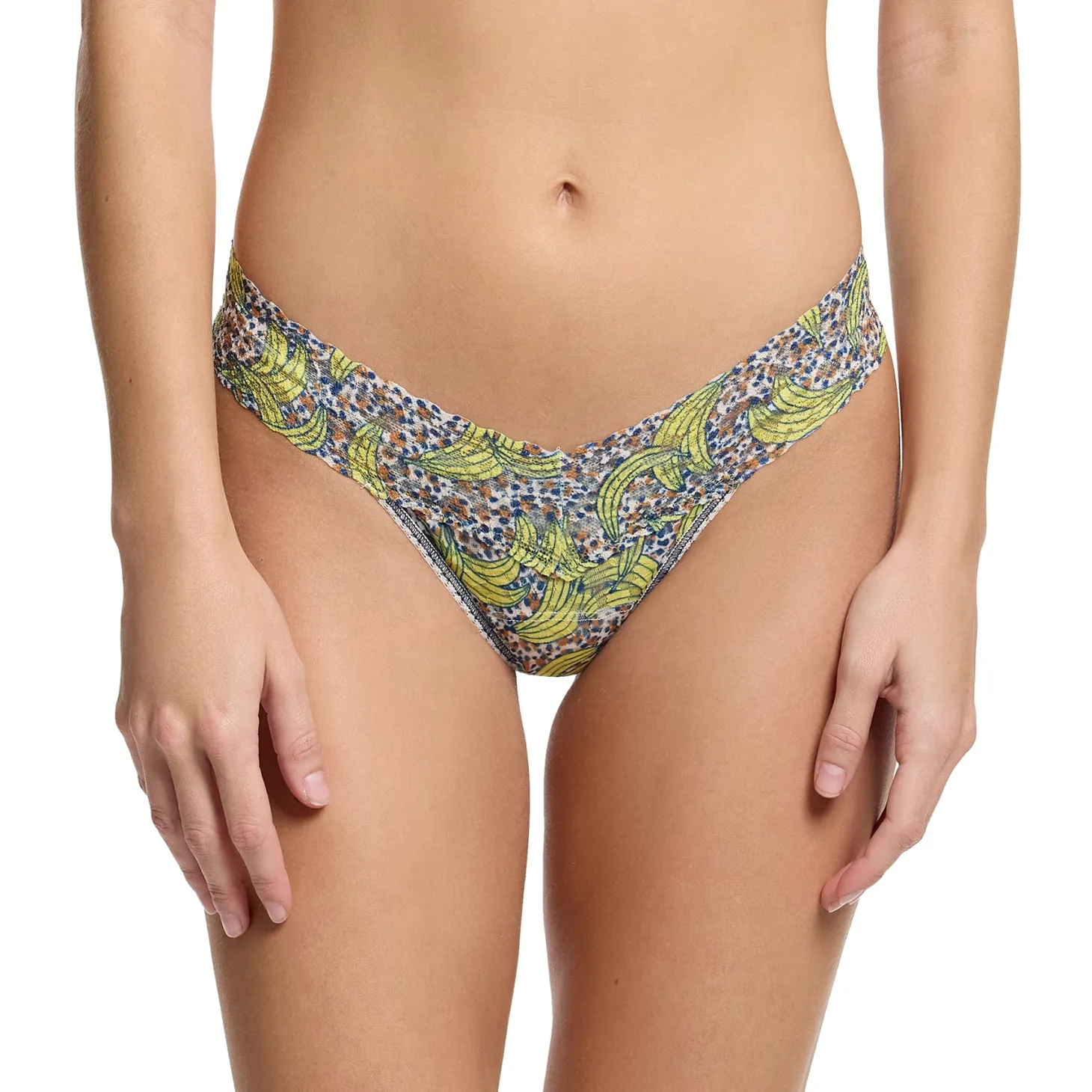 Hanky Panky Printed Lace Low Rise Thong