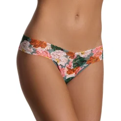 Hanky Panky Printed Lace Low Rise Thong