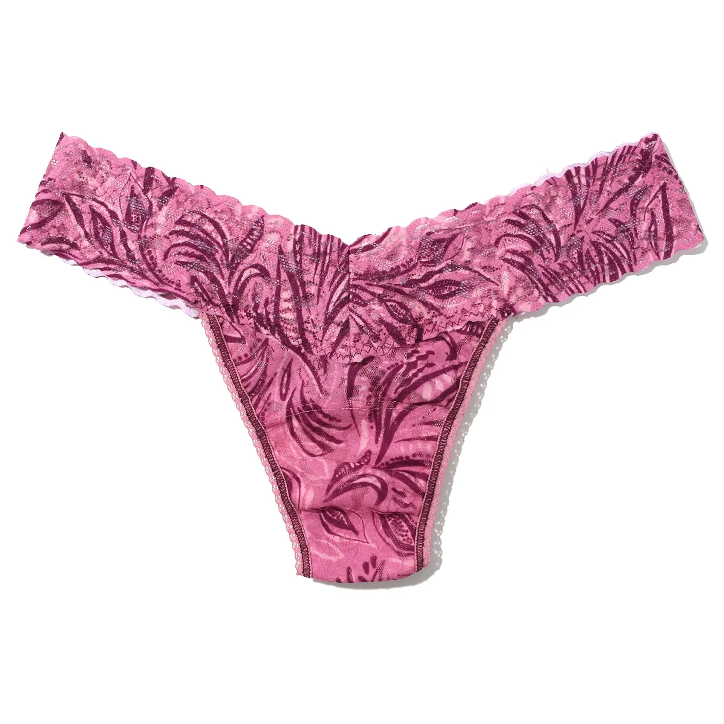 Hanky Panky Printed Lace Low Rise Thong