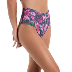 Hanky Panky Printed Lace Retro Rise Thong