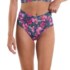 Hanky Panky Printed Lace Retro Rise Thong
