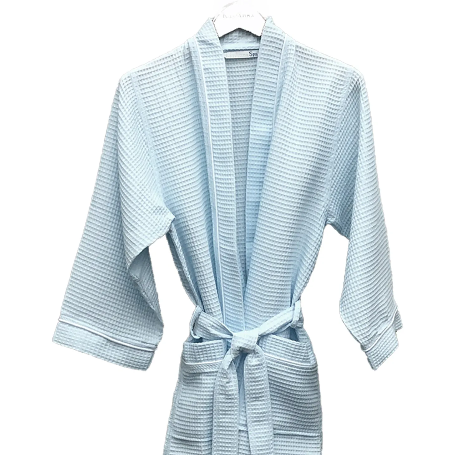 Kayanna Waffle Kimono Spa Robe