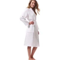 Morgenstern Luca Unisex Cotton Waffle Long Wrap Robe