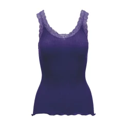 Oscalito Leavers Lace Trim Ribbed Tank Top