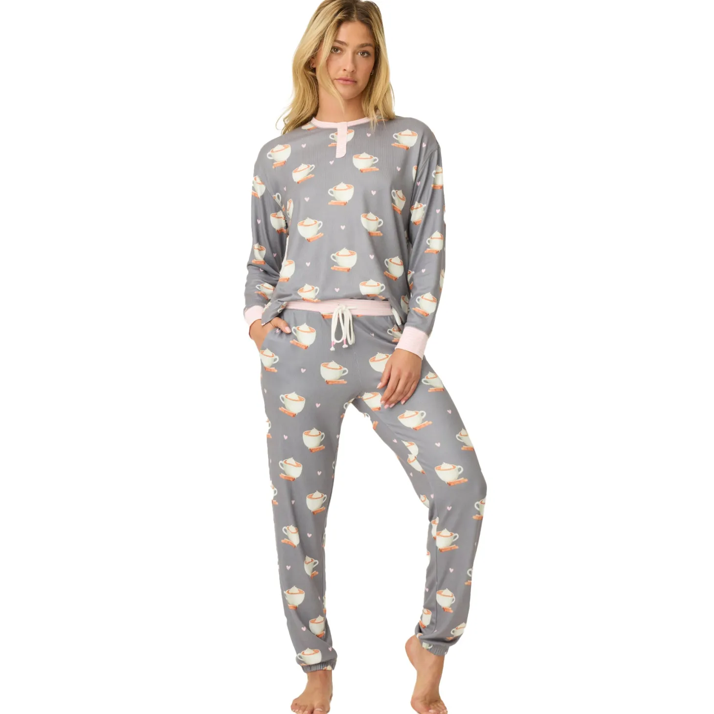 PJ Salvage Love You A Latte Lounger Set