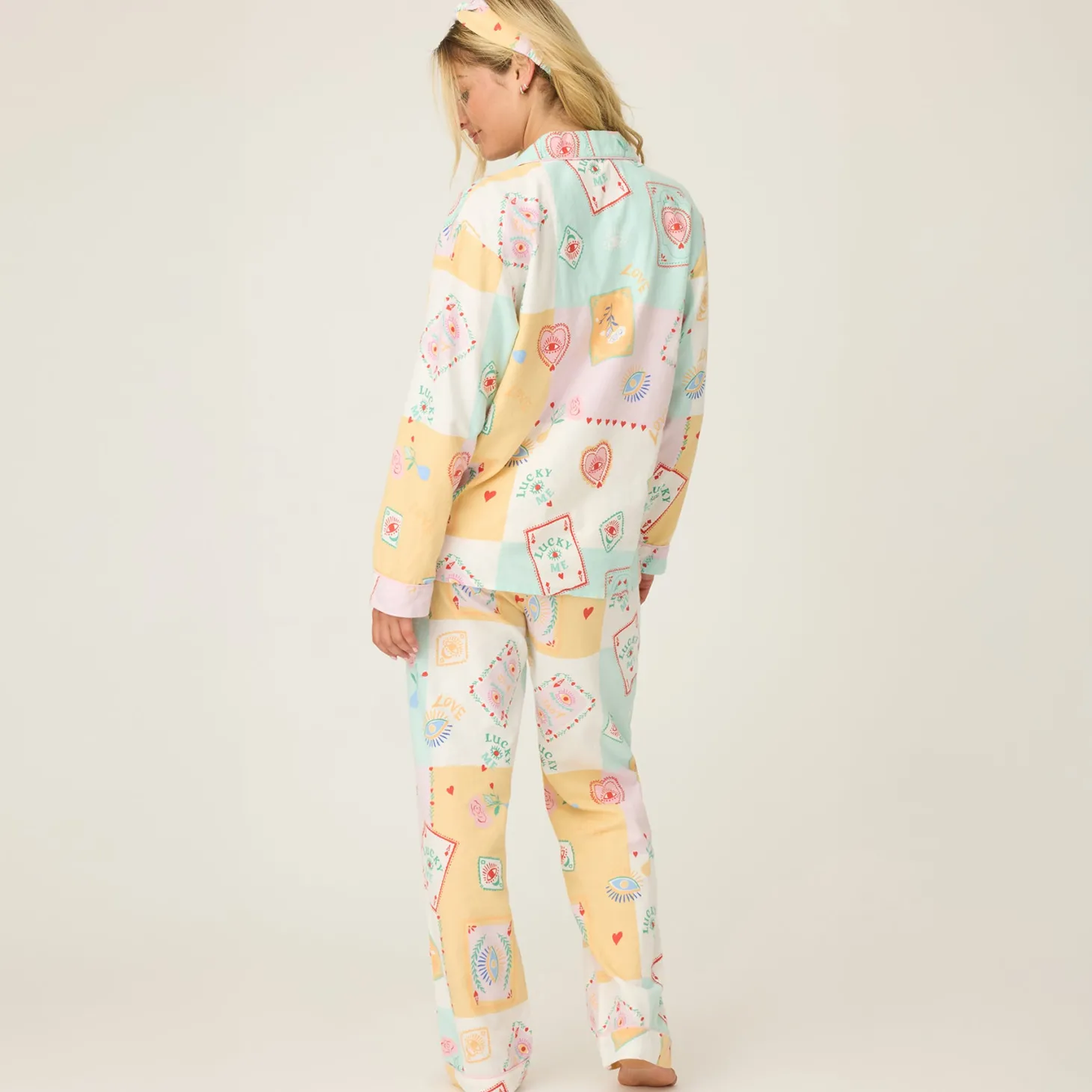 PJ Salvage Lucky Me Tarot Card Flannel PJ Set