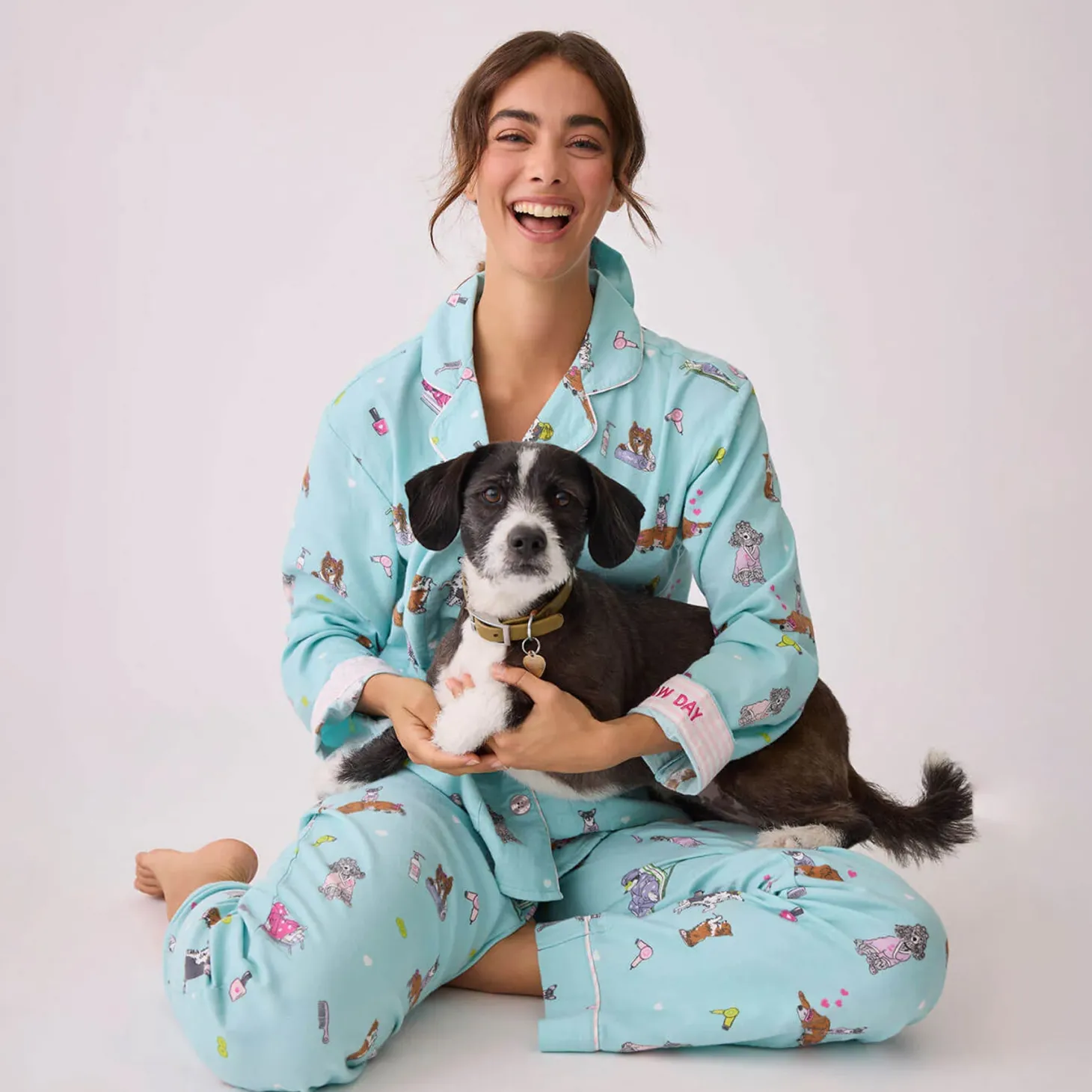 PJ Salvage Spaw Day Flannel PJ Set