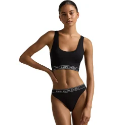 Polo by Ralph Lauren Logo Elastic Cropped Tank Top