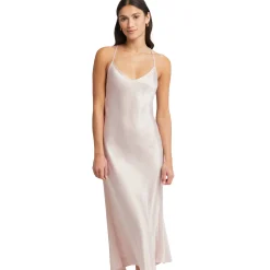 Rya Stunning Sleeveless VNeck Embroidered Back Gown