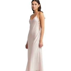 Rya Stunning Sleeveless VNeck Embroidered Back Gown