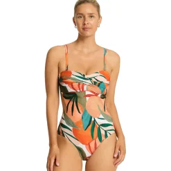 SeaLevel Twist Bandeau One Piece Swimsuit