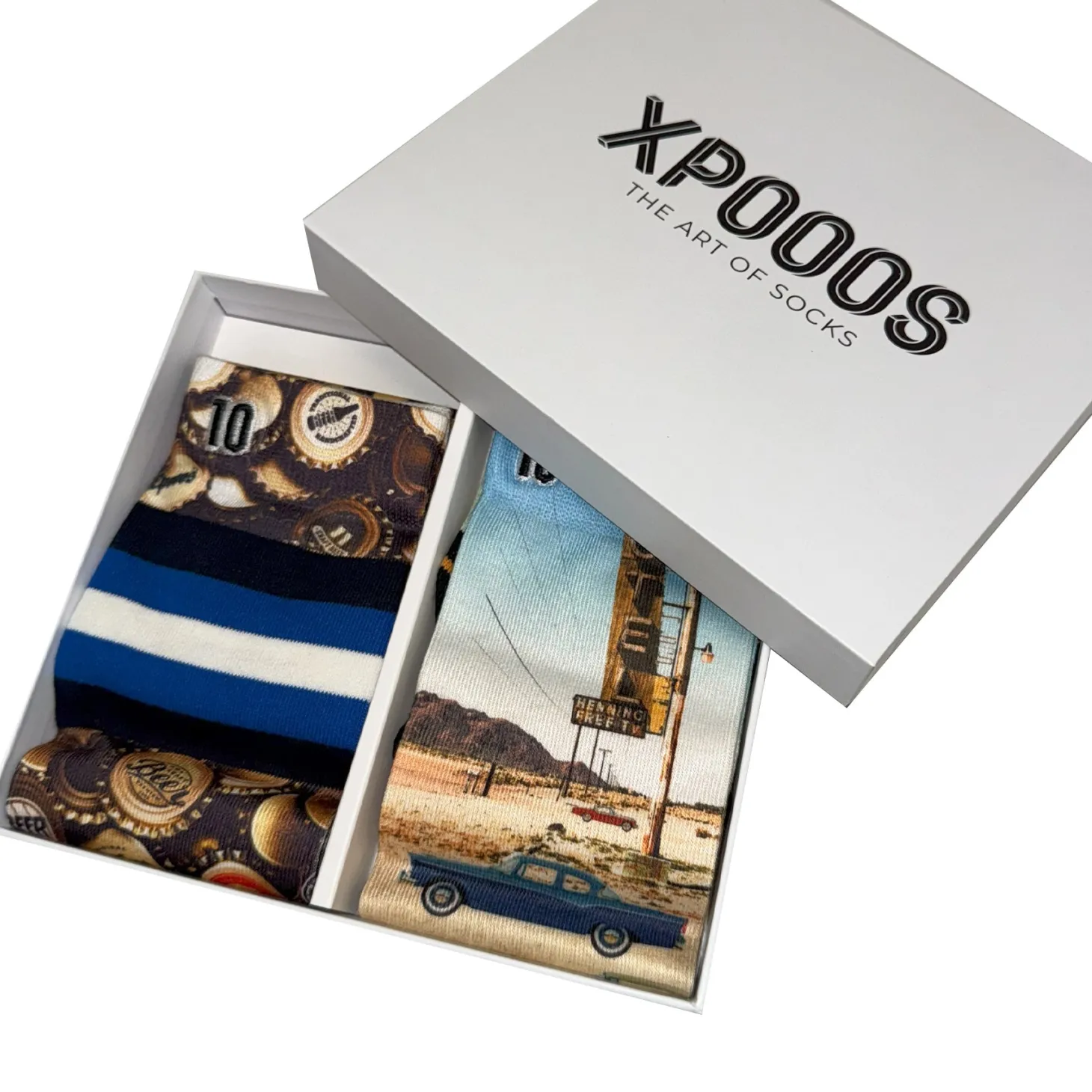 XPOOOS Men's Socks 2-Pack Gift